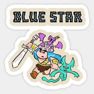 BlueStar the Brave Sticker